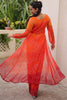 Precious Orange Kutchi Work Georgette Navratri Wear Co-Ord Set