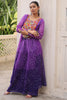 Bewitching Purple Badhani Printed Georgette Traditional Co-Ord Set