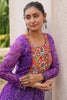 Bewitching Purple Badhani Printed Georgette Traditional Co-Ord Set