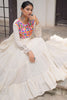 Marvelous Off-White Multi-Thread Work Cotton Festival Wear Gown
