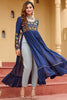 Regal Navy Blue Kutchi Work Rayon Navratri Special Nayra Cut Kurti
