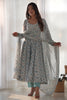 Charming Off-White Digital Printed Chiffon Event Wear Anarkali Suit