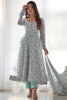 Charming Off-White Digital Printed Chiffon Event Wear Anarkali Suit