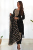 Alluring Black Sequins Eid Special Pant Suit With Heavy Dupatta