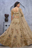 Wonderful Beige Embroidered Net Designer Lehenga Choli With Dupatta