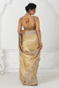 Alluring Golden Sequins Work Dola Silk Wedding Wear Saree