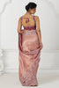 Wonderful Pink Embroidered Dola Silk Wedding Wear Saree With Blouse