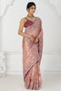 Wonderful Pink Embroidered Dola Silk Wedding Wear Saree With Blouse