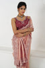 Wonderful Pink Embroidered Dola Silk Wedding Wear Saree With Blouse