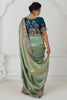Precious Green Heavy Border Work Dola Silk Wedding Saree With Blouse
