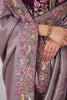 Special Lilac Color Embroidered Dola Silk Engagement Wear Saree