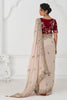 Wonderful Beige Sequins Silk Engagement Wear Saree With Blouse