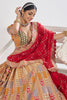 Surprising Mustard Yellow Embroidered Dola Silk Wedding Lehenga Choli 