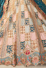 Astonishing Multi-Color Embroidered Dola Silk Bridesmaid Lehenga Choli 