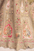 Stunning Beige Embroidered Banarasi Silk Bridesmaid Lehenga Choli