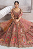 Amazing Rose Gold Embroidered Banarasi Silk Bridesmaid Lehenga Choli