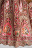Amazing Rose Gold Embroidered Banarasi Silk Bridesmaid Lehenga Choli