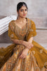 Beautiful Mustard Yellow Sequins Banarasi Silk Wedding Wear Lehenga Choli