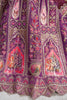 Gorgeous Purple Embroidered Banarasi Silk Sangeet Wear Lehenga Choli