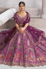 Gorgeous Purple Embroidered Banarasi Silk Sangeet Wear Lehenga Choli