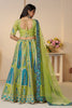 Stunning Green Thread Work Banarasi Silk Wedding Wear Lehenga Choli