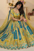 Wonderful Yellow Sequins Banarasi silk Wedding Wear Lehenga Choli