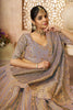 Astonishing Mauve-Color Embroidered Tissue Engagement Lehenga Choli