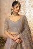 Astonishing Mauve-Color Embroidered Tissue Engagement Lehenga Choli