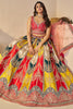 Marvelous Multi-Color Sequins Silk Bridesmaid Lehenga Choli