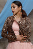 Fascinating Peach Net Party Wear Lehenga Choli With Jacket