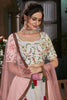 Adorable White Thread Work Cotton Wedding Wear Lehenga Choli