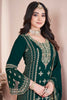 Fascinating Green Embroidered Georgette Eid Special Pant Suit