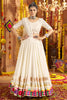 Beautiful White Thread Work Rayon Festival Wear Lehenga Choli