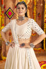 Beautiful White Thread Work Rayon Festival Wear Lehenga Choli