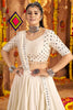 Beautiful White Thread Work Rayon Festival Wear Lehenga Choli