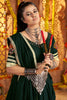 Attractive Green Mirror Work Rayon Lehenga Choli With Dupatta