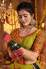 Graceful Green Mirror Work Cotton Navratri Wear Lehenga Choli