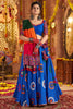 Marvelous Blue Mirror Work Cotton Traditional Lehenga Choli