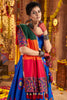 Marvelous Blue Mirror Work Cotton Traditional Lehenga Choli