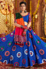 Marvelous Blue Mirror Work Cotton Traditional Lehenga Choli