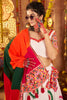 Lovely White Thread Work Navratri Wear Lehenga Choli With Dupatta