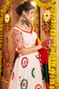 Lovely White Thread Work Navratri Wear Lehenga Choli With Dupatta
