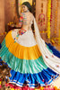 Awesome Multi-Color Rayon Navratri Wear Lehenga Choli With Dupatta