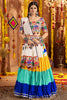 Awesome Multi-Color Rayon Navratri Wear Lehenga Choli With Dupatta