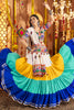 Awesome Multi-Color Rayon Navratri Wear Lehenga Choli With Dupatta