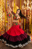 Glamorous Multi-Color Mirror Work Navratri Lehenga Choli With Dupatta
