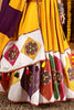 Fascinating Mustard Yellow Mirror Work Cotton Navratri Lehenga Choli