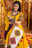 Fascinating Mustard Yellow Mirror Work Cotton Navratri Lehenga Choli