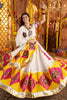 Charming White Thread Work Cotton Navratri Special Lehenga Choli