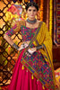 Impressive Multi-Color Thread Embroidered Cotton Navratri Special Lehenga Choli